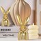 Mini Golden Easter Bunny Figurines – Resin Rabbit Statues for Spring Home Decor, Table Centerpiece, Mantel, Shelf, Vintage Brass-Style Bunny Sculptures